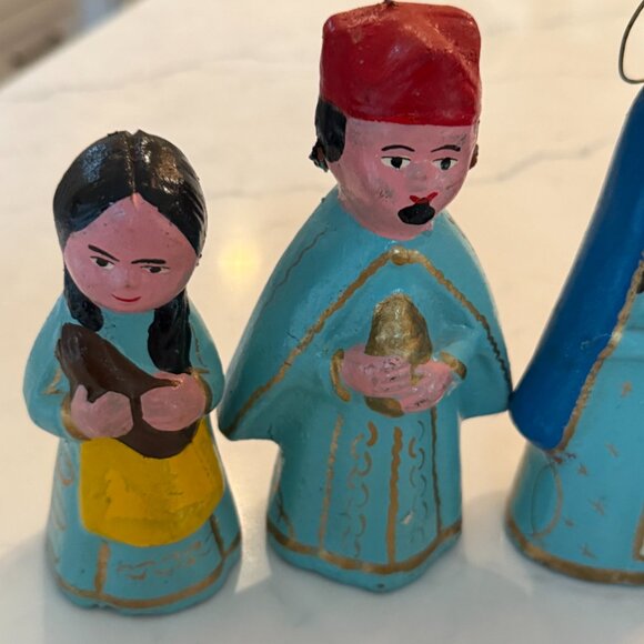 Nativity Scene Set - Mexican Tonala Blue Style - Picture 5 of 11